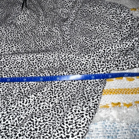 Sienna Sky Top Leopard Allover Print Boho Cottage Chic Vneck Smocked Waist Shirt - Picture 6 of 6